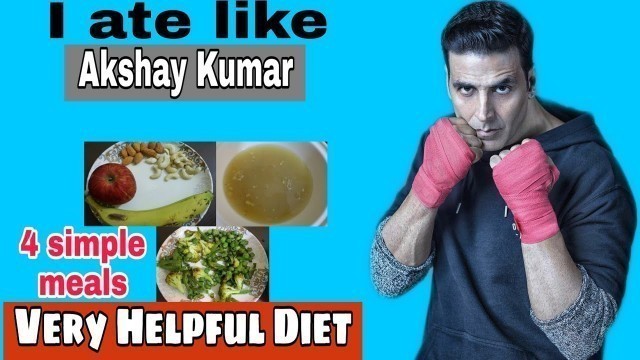 'I tried \"AKSHAY KUMAR\" Fitness diet plan for a Day !! (Top secret)'