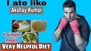 'I tried \"AKSHAY KUMAR\" Fitness diet plan for a Day !! (Top secret)'