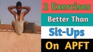 2 Exercises Better Than Sit-Ups On APFT || APFT Sit Ups
