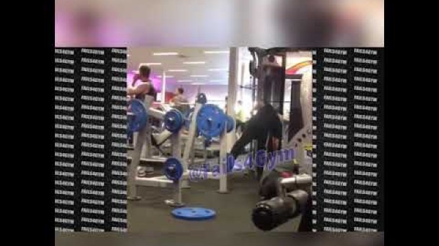 'More gym fails with cartoon sound effects'