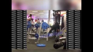 'More gym fails with cartoon sound effects'