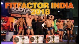 'FIT FACTOR MALE MUSCLE MODEL 2018 | FitnessGuru | Bodypower India 2018'