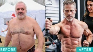 'Old Men Over 50\'s Fitness Body Transformations l Age is Just Numbers'