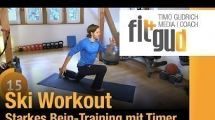 'Bein -Training & Ski - Workout - Training zu Hause mit Timer'