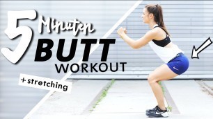 'Po Workout für Zuhause | 5 Minuten Kurz & Intensiv  + Stretching'