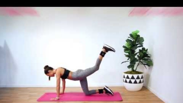 'SWEAT Ankle Weight Workout With Kayla Itsines'