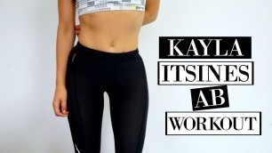 'KAYLA ITSINES INSPIRED ABS | At Home Bikini Body Guide Workout'