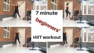 7 minute HIIT workout FOR BEGINNERS