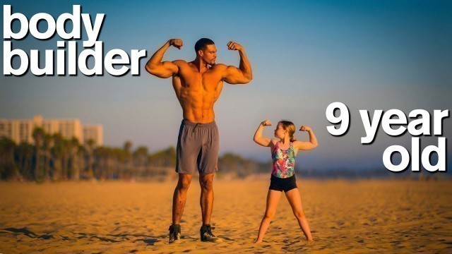 'BODYBUILDER vs MY DAUGHTER - Adorable Fitness and Gymnastics Challenge'