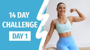 '14 DAY FITNESS CHALLENGE | Day 1 Abs 100 Reps'
