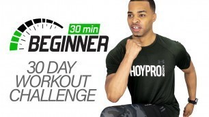 '30 Minute Beginner Full Body Home HIIT Workout - Beginners 30 #01'