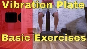 '\"BASIC\"  (Whole Body) Vibration Machines LEG Workout - Vibration Plate Exercises.'