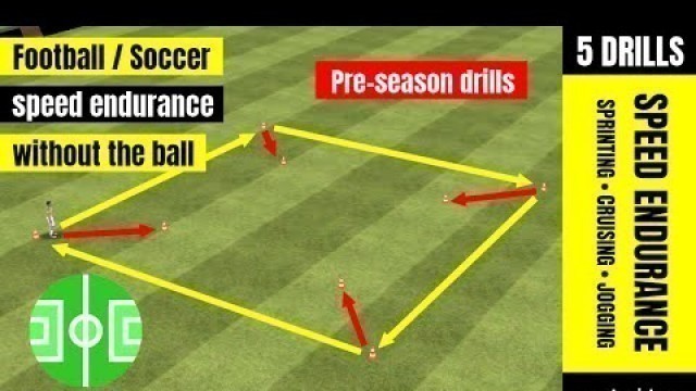 'Football / soccer speed endurance without the ball | soccer pre-season drills'