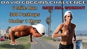 'David Goggin\'s Run, Push up, Run Challenge | Navy Seal Workout'