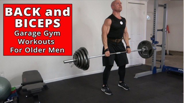 'Garage Gym Back and Biceps Workout - Join the 100 days of Workouts For Older Men Challenge'