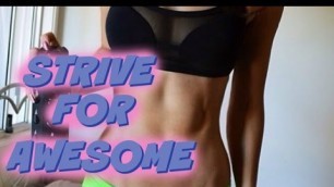 'Fitness Motivation: Strive For Awesome Not Average | BuzzChomp Vlog'