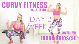 'BIKINI BODY GUIDE - WEEK 1 Day 2 -- Kayla Itsines Workout - Laura Brioschi'