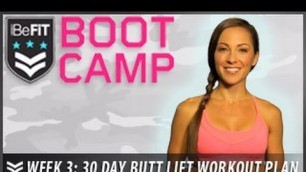 '30 Day Butt lift Workout Plan: Week 3- BeFit Bootcamp'