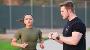 'US Marine Attempts the US Army Combat Fitness Test'