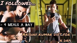 'I tried \'Akshay kumar\' diet plan for a day 