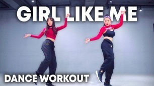 '[Dance Workout] Black Eyed Peas, Shakira - GIRL LIKE ME | MYLEE Cardio Dance Workout, Dance Fitness'