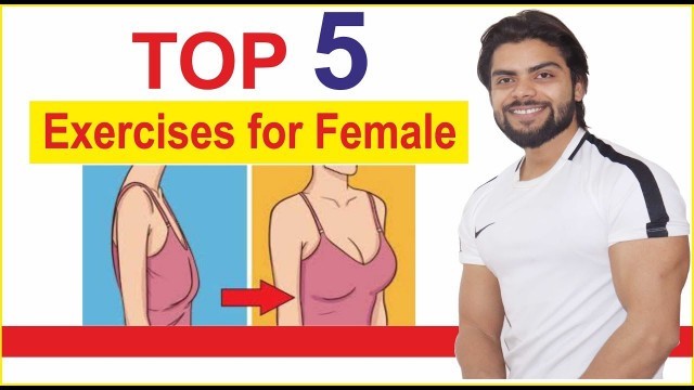'Top 4 Breast Workout.  { Best Exercises to tone & lift your Chest } hindi'