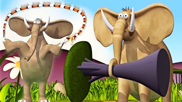 'Fitness Freak Elephant | Funny Cartoon For Kids | Gazoon Official Channel | Гимнастика в Джунглях'
