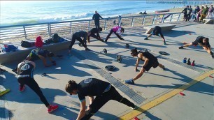 'Tabata Group Fitness | Beach Workout in Chile (w/PortalesFit)'