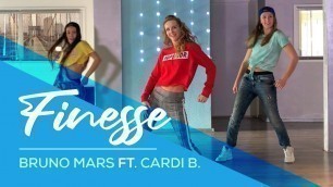 'Bruno Mars - Finesse (remix) Easy Fitness Dance Choreography - Baile - Coreografia - Zumba'