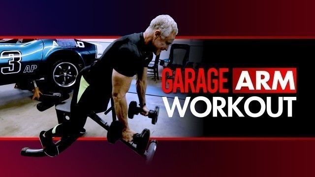 'Garage Gym Arm Workout (Bodyweight, Resistance Bands, and Dumbbells!)'