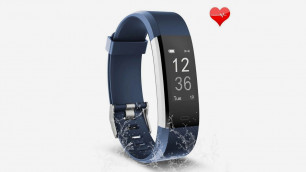 'Fitness Tracker, Waterproof Activity Tracker with Heart Rate Monitor Bluetooth Smart Wa...'