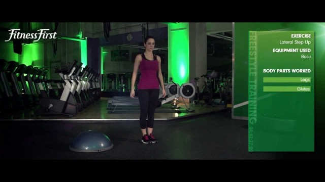 'Fitness First Freestyle exercise - Lateral Step Up - Bosu'