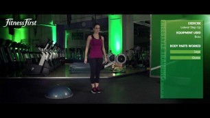 'Fitness First Freestyle exercise - Lateral Step Up - Bosu'