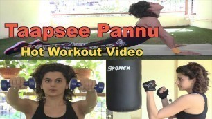 'Taapsee Pannu\'s Fitness Mantra | Fitness Workout Video | Dainik Savera'