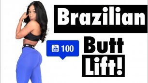 '6 Minute Brazilian Butt Lift Workout (No Equipment)'