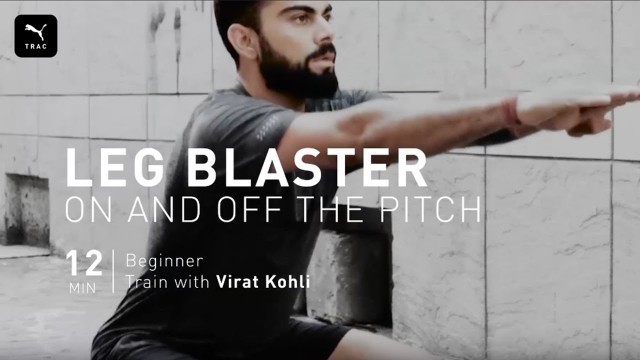 Leg Blaster 12 Minute At Home HIIT Workout with Virat Kohli | PUMATRAC