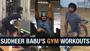 'Sudheer Babu Workouts For V Telugu Movie | Hero Sudheer Babu Fitness Mantra | Sudheer Babu'