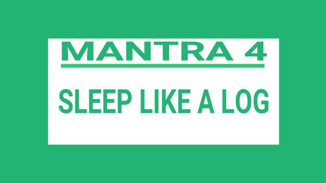 'Mantra 4 : Sleep Like A Log | Jaya\'s Fitness Mantra'