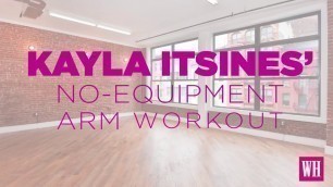 'Kayla Itsines\' No-Equipment Arm Workout'
