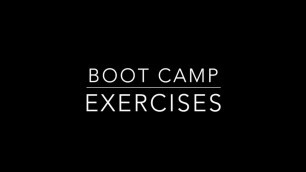 'Workout Exercises - BOOT CAMP EXERCISES'