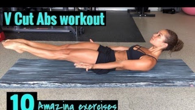 'V cut abs workout/ Best exercises for lower abs/ Intense abs workout routine/ (No equipment needed)'