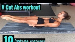 'V cut abs workout/ Best exercises for lower abs/ Intense abs workout routine/ (No equipment needed)'