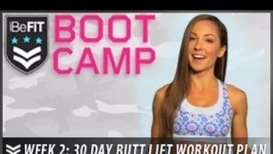 '30 Day Butt lift Workout Plan: Week 2- BeFit Bootcamp'