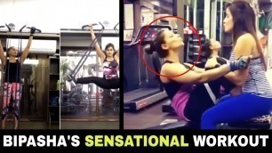 'Bipasha Basu Sensational Full Body Gym Workout To Stay Fit During Lockdown.'