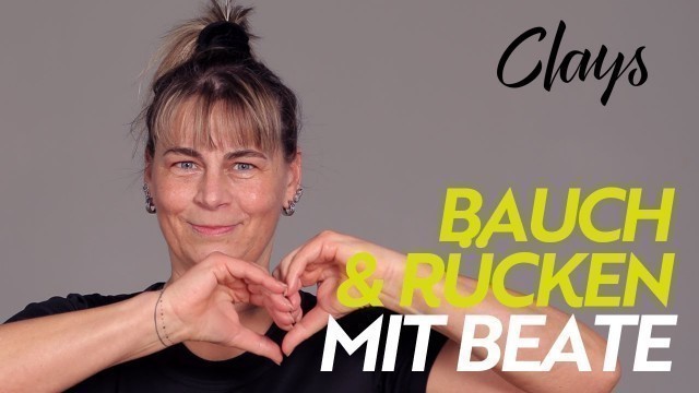 'CLAYS LIVE: Bauch / Rücken Workout mit Beate'