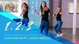 '1, 2, 3 - Sofia Reyes ft. Jason Derulo - Easy Fitness Dance Video - Choreography'