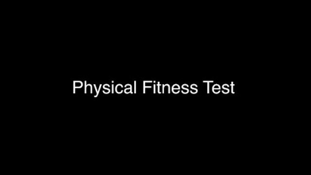 'PHYSICAL FITNESS TEST- Sit and Reach & Push Up'
