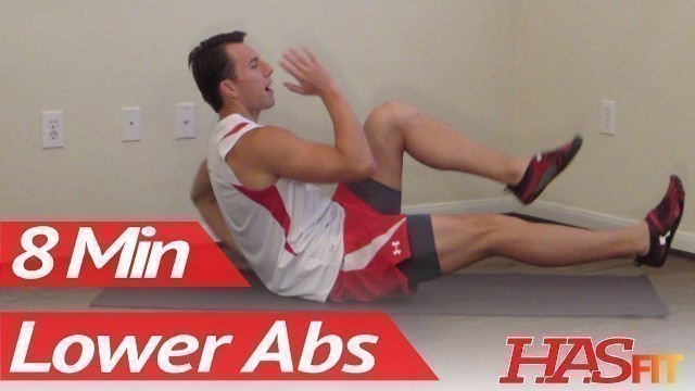 '8 Minutes Lower Ab Workout - HASfit\'s Lower Abdominal Exercises - Work Out Lower Abs'
