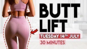 'BUTT LIFT PILATES WORKOUT (shape & tone) | 30 minute Workout'