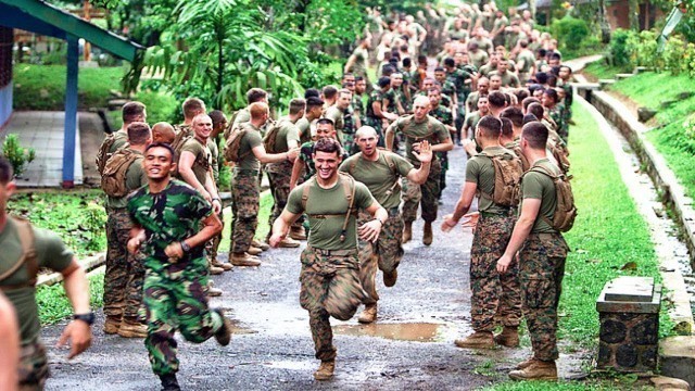 Indonesian Army & US Army Joint Physical Training Exercises & Sports Competition | Indonesia - US